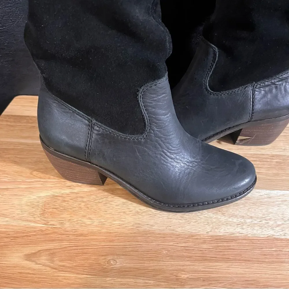Lucky Brand Komah Black Knee High Boots Size 5.5‎
